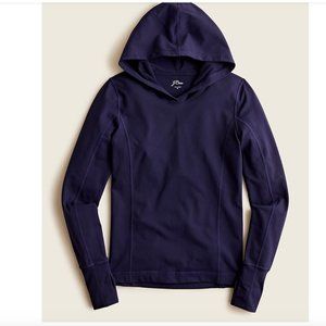 NWT J. Crew Fitted hoodie in Signature flex XL NAVY BLUE